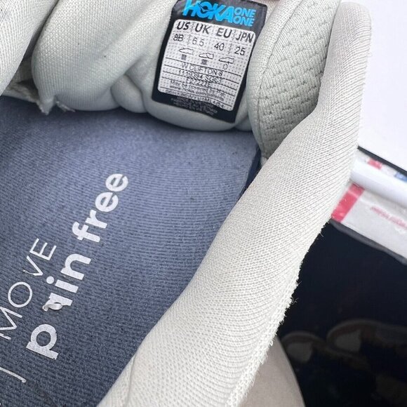 Hoka One One Clifton 8 Women Size 8B 1119394-SGCT Smoke Green Celadon Tint Shoes - Picture 12 of 13